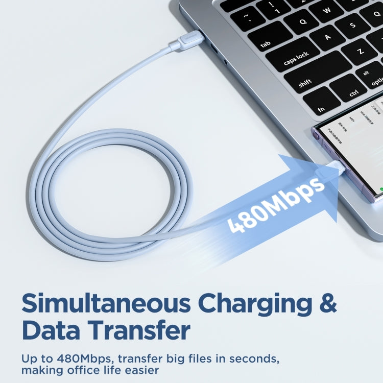 JOYROOM S-CC100A14 Multi-Color Series 60W USB-C / Type-C to USB-C / Type-C Fast Charging Data Cable, Length:1.2m