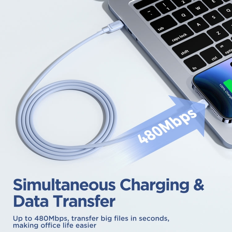 機樂堂 S-CL020A14 幻彩系列 20W Type-C轉8 Pin 快充數據線，線長:1.2m