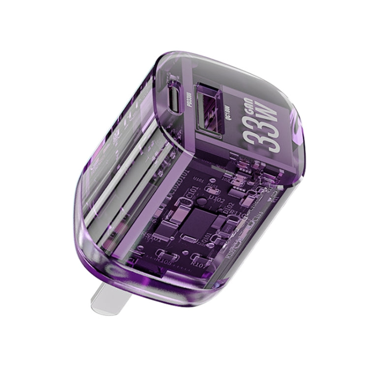 WEKOME WP-U115先鋒33W USB+Type 雙口氮化鎵快充充電器