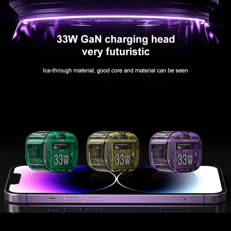 WEKOME WP-U115先鋒33W USB+Type 雙口氮化鎵快充充電器