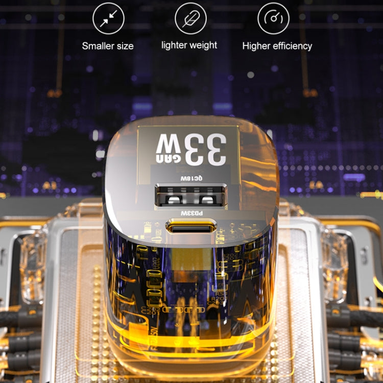 WEKOME WP-U115先鋒33W USB+Type 雙口氮化鎵快充充電器