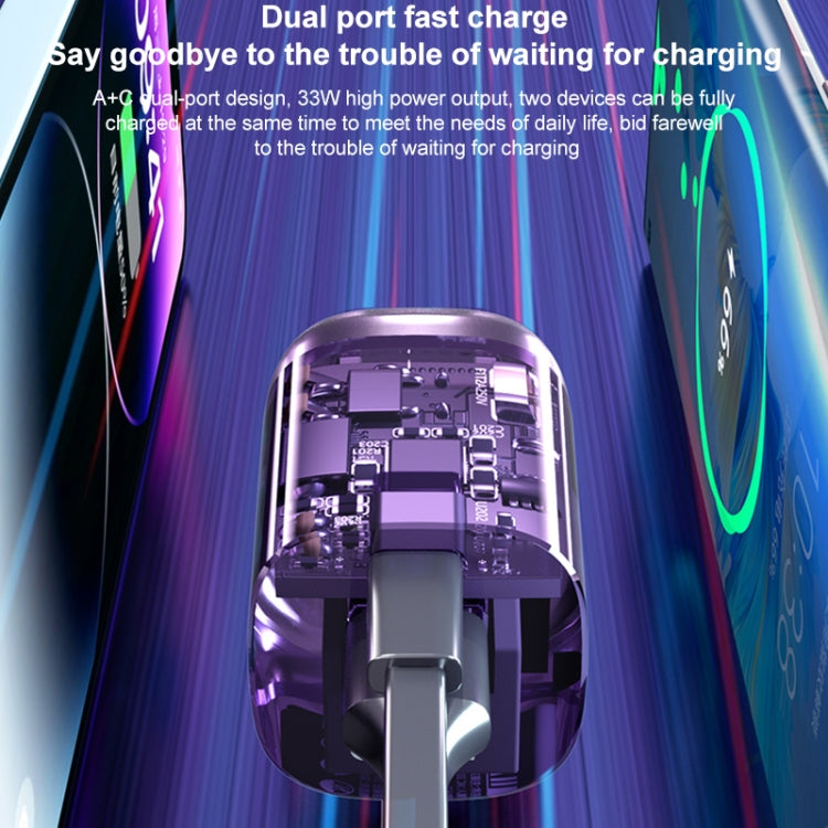 WEKOME WP-U115先鋒33W USB+Type 雙口氮化鎵快充充電器