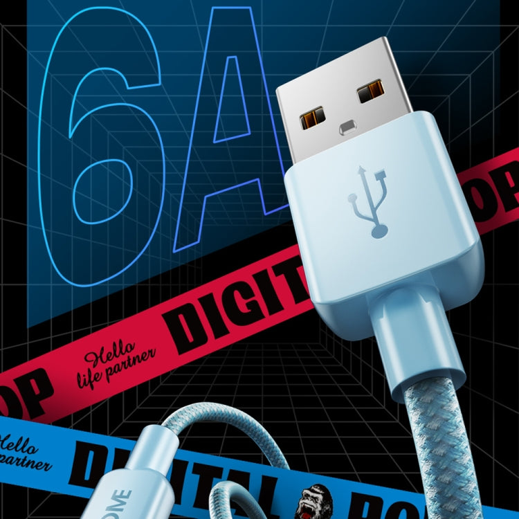 WEKOME WDC-03潮能系列3A USB轉Micro USB編織數據線，線長：1m  , USB to Micro USB