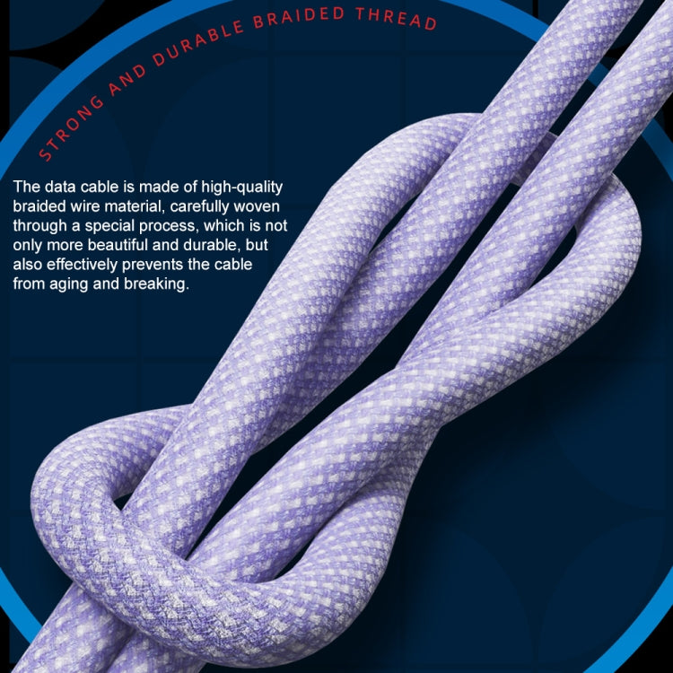 WEKOME WDC-03潮能系列3A USB轉Micro USB編織數據線，線長：1m  , USB to Micro USB