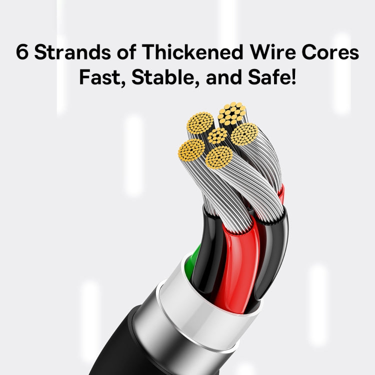 倍思 優勝系列 P10320102114-02 100W USB轉Type-C快充數據線, 線長: 2m