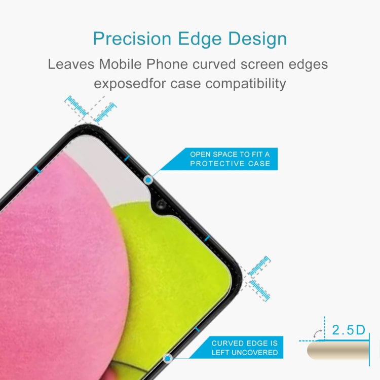 0.26mm 9H 2.5D 高鋁半屏鋼化玻璃保護膜 適用於 三星 Galaxy A04s / A04 / A04e / M04 / F04