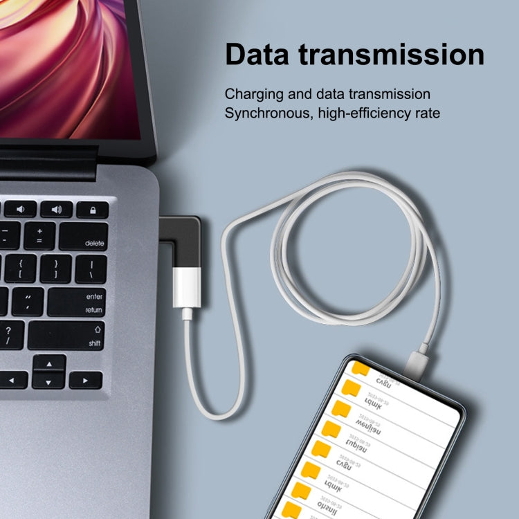 Type-C公頭轉8 Pin母頭 彎頭充電適配器