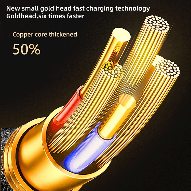 Mutural Li-CC006 酷樂系列 100W Type-C轉Type-C 透明數顯充電數據線1.2米