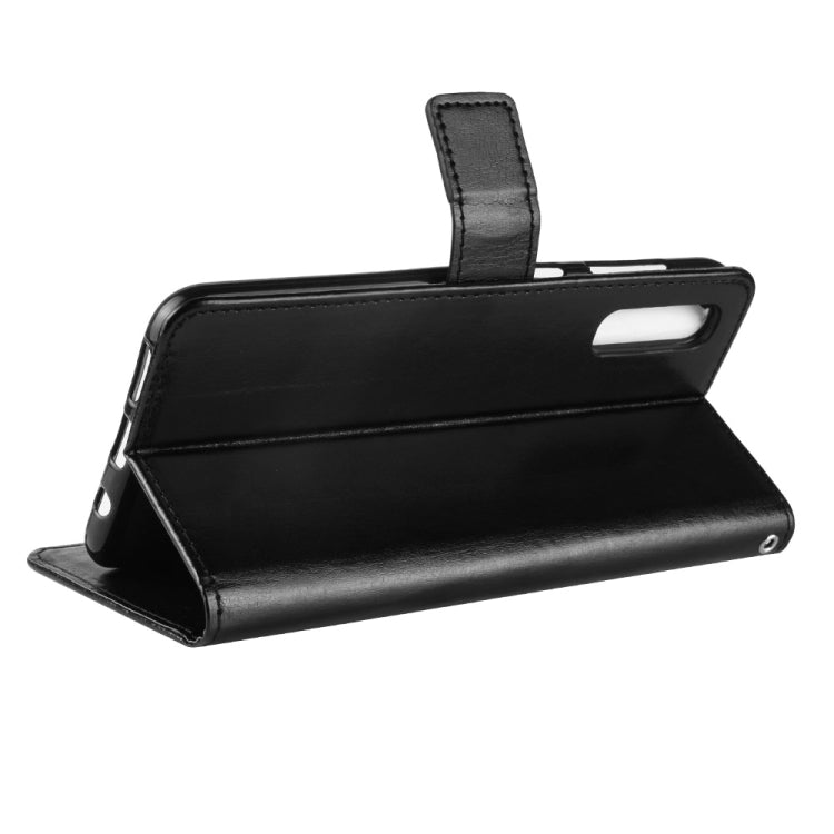 適用於三星Galaxy A70 瘋馬紋左右翻蓋皮套帶支架&卡槽&相框