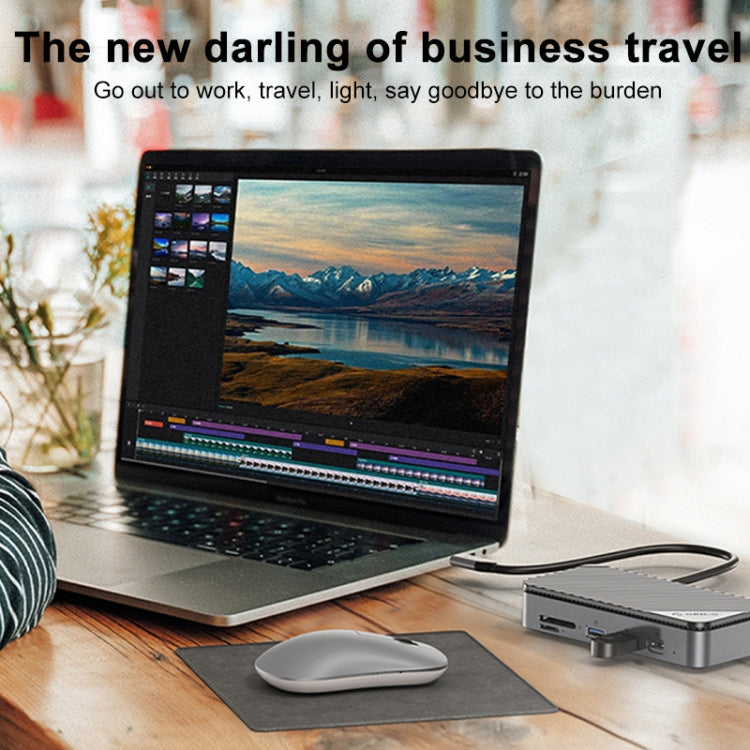 ORICO DPM2P9 M.2硬盤盒帶10合1 HUB 多功能擴展塢