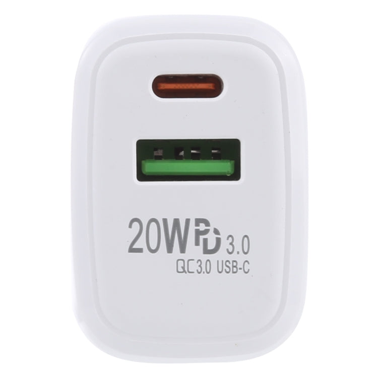 LZ-215A+C 20W QC 3.0 USB + PD 3.0 Type-C快速充電旅行充，歐規