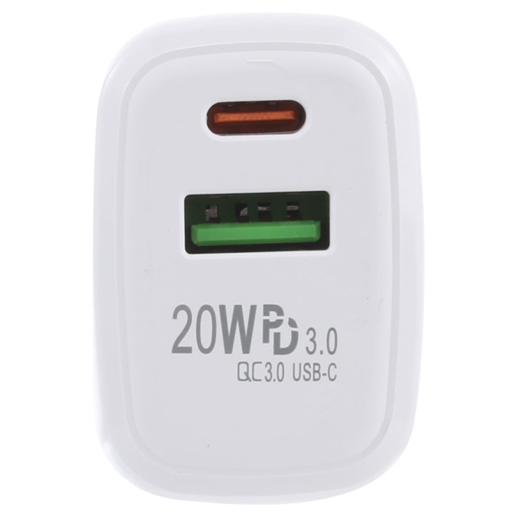 LZ-215A+C 20W QC 3.0 USB + PD 3.0 Type-C快速充電旅行充，美規
