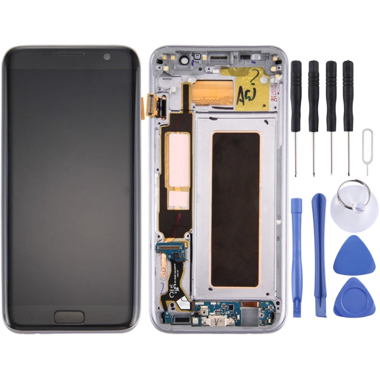Original LCD Screen and Digitizer Full Assembly with Frame & Charging Port Board & Volume Button & Power Button For Galaxy S7 Edge / G935F, For Samsung Galaxy S7 Edge / G935F, For Galaxy S7 Edge /G935F