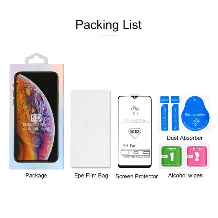 適用於三星 Galaxy A10 / M10 9H 5D全屏全膠大弧邊鋼化貼膜