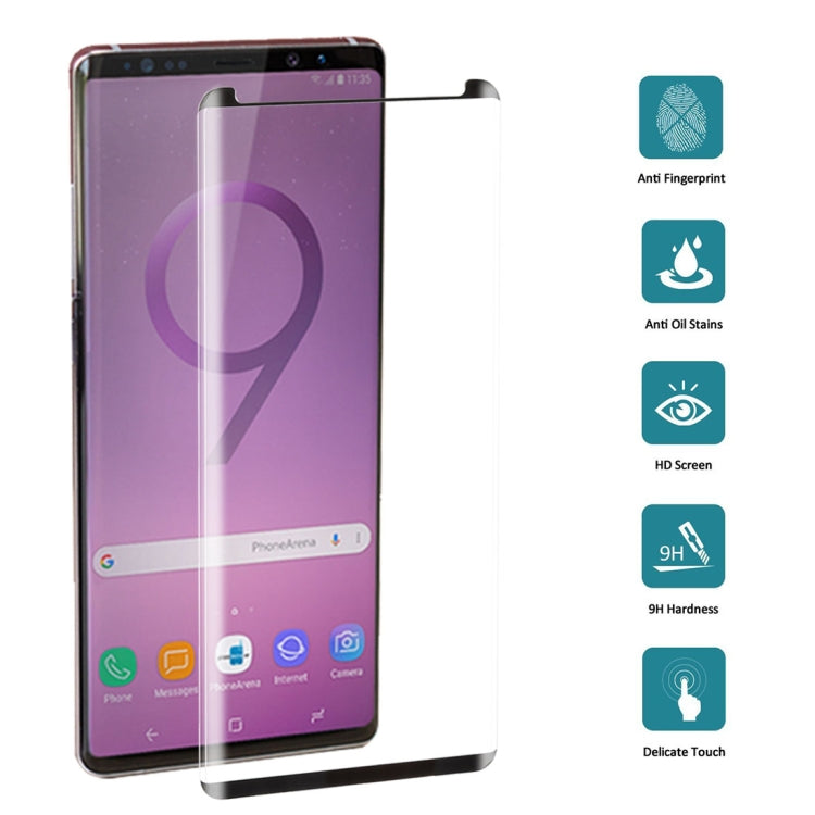 適用於三星蓋樂世Note 9 0.26mm厚度 曲面邊膠，縮小版