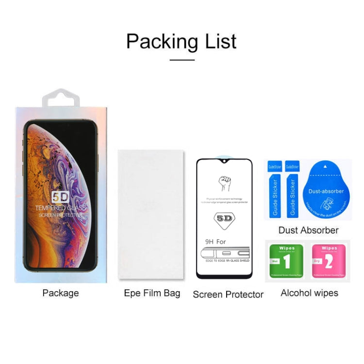 適用於三星 Galaxy A40 9H 5D全屏全膠大弧邊鋼化貼膜