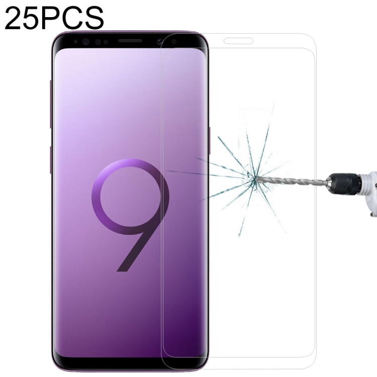 25個裝 適用於三星 Galaxy S9 Plus 9H 3D曲面全屏鋼化玻璃膜