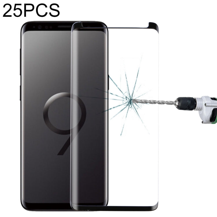 25個裝 適用於三星Galaxy S9 9H表面硬度3D曲面防刮非全屏玻璃膜