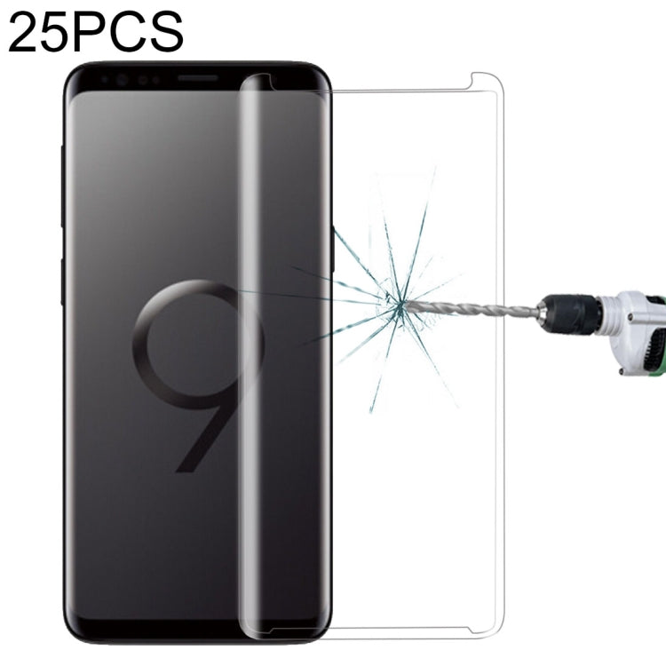 25個裝 適用於三星Galaxy S9 9H表面硬度3D曲面防刮非全屏玻璃膜