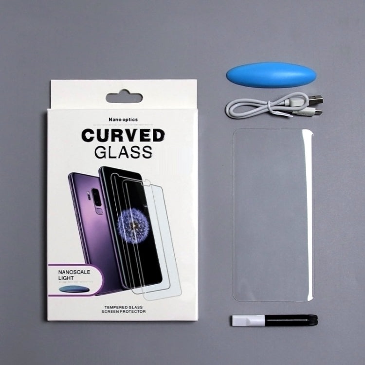 適用於Galaxy S10+ 9H 3D 全屏曲面UV保護膜