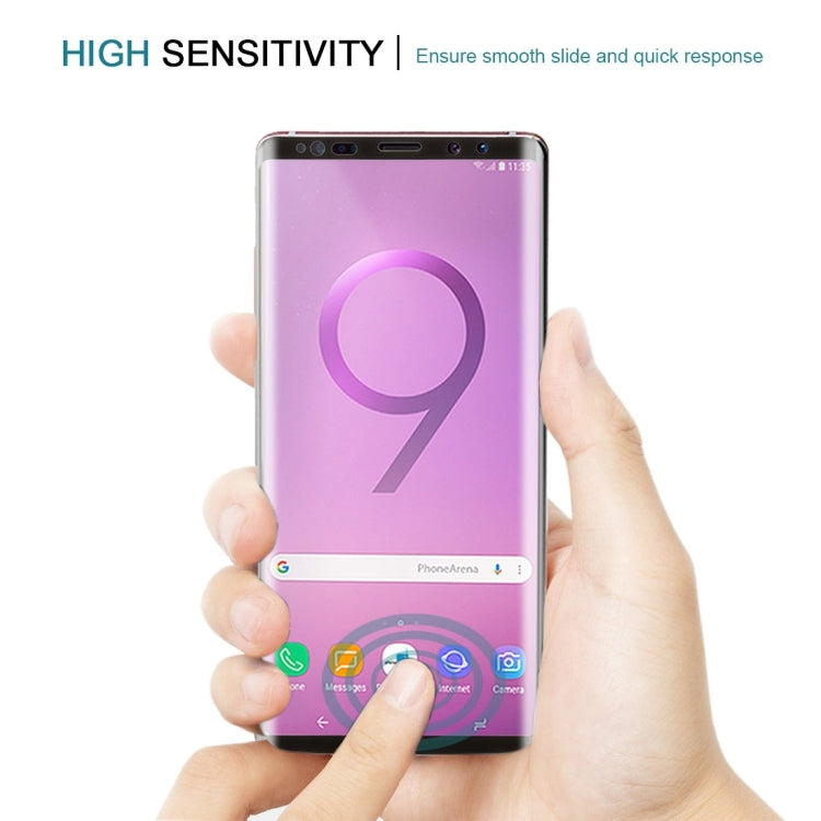 25個裝 適用於三星Galaxy Note 9 0.26mm厚度 9H硬度 3D曲面全屏鋼化玻璃保護膜