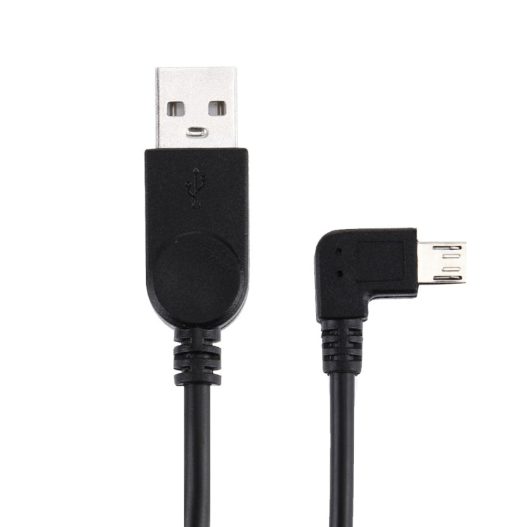 Micro USB 轉 USB 數據充電線 90度左轉, 28cm