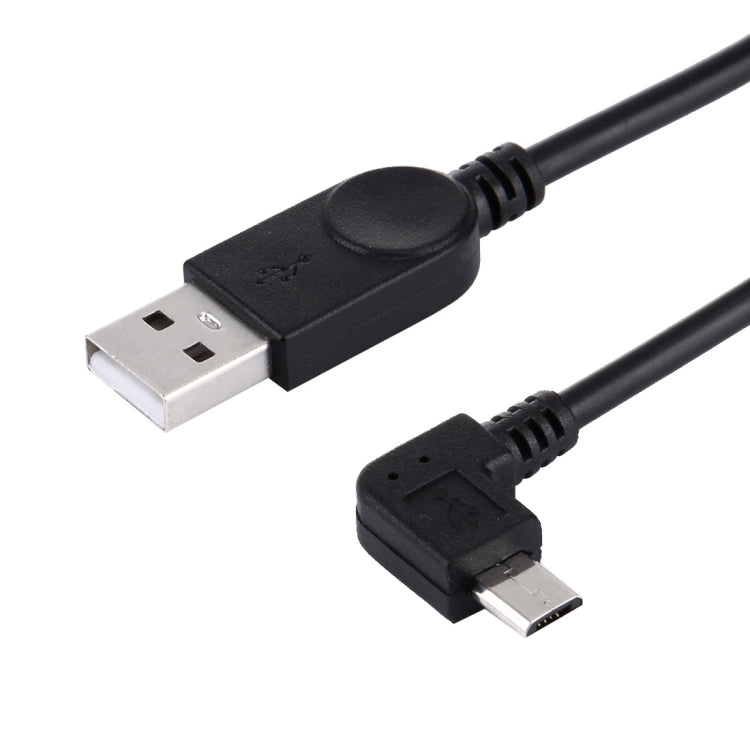 Micro USB 轉 USB 數據充電線 90度左轉, 28cm
