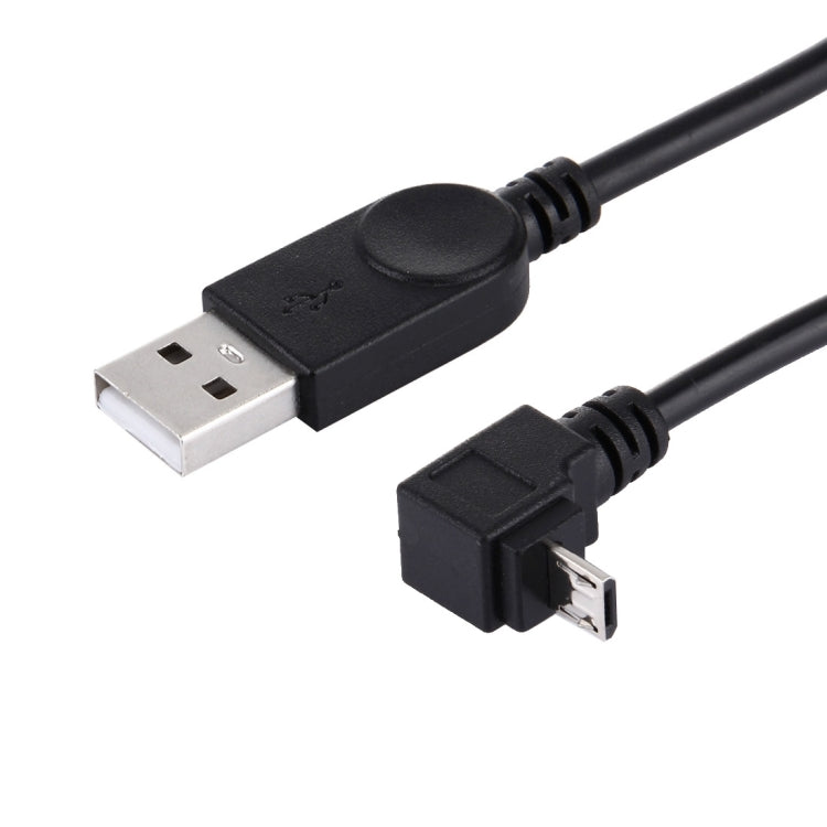 Micro USB 轉 USB 數據充電線 90度直角下彎, 28cm