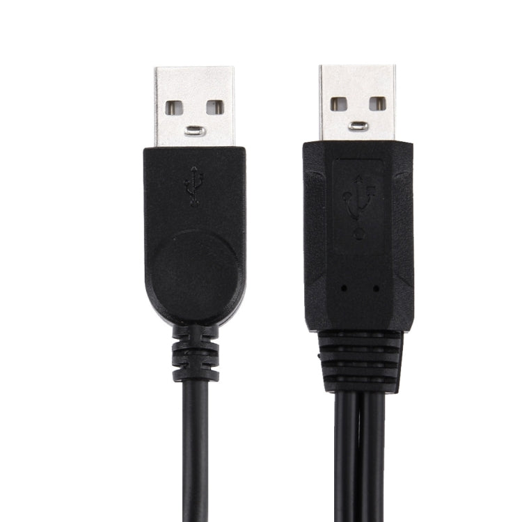 USB 2.0 轉 Micro USB + USB 數據充電線, 50cm 1拖二