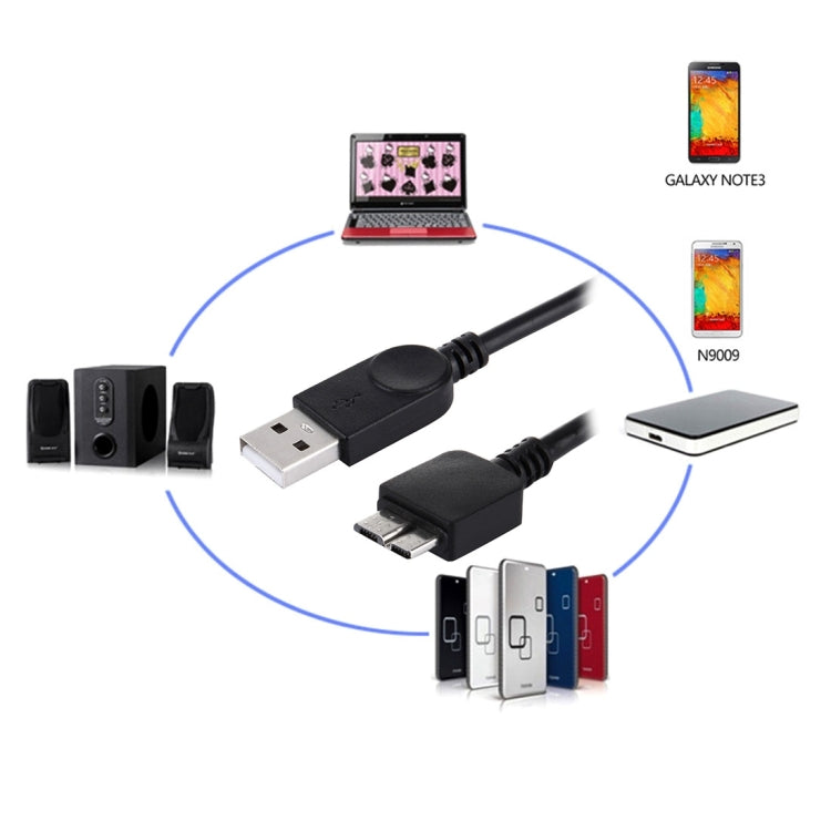 USB 3.0 轉 Micro USB 3.0 + USB 2.0 數據充電線, 50cm 1拖二