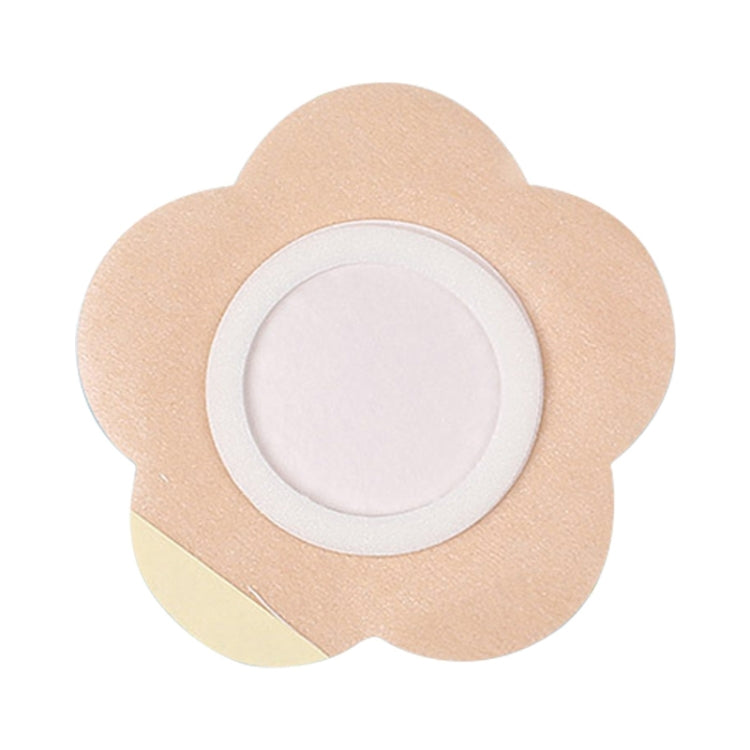 10pcs 042 Spunlace Non-woven Stickers Anti-osmosis Three-volt Belly Button Plaster, Size: 8x8x3.5cm(Plum Shape)