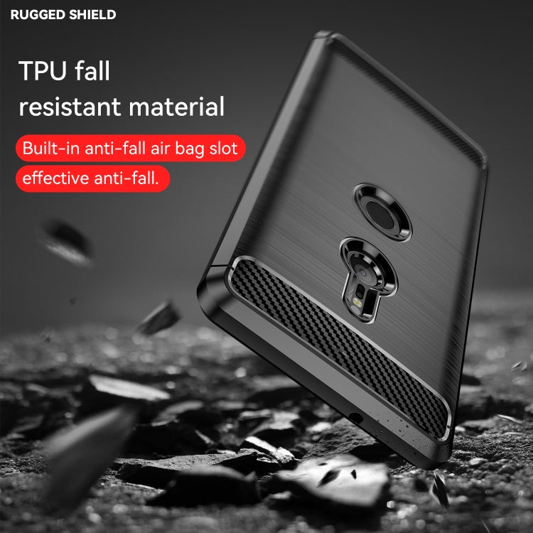 適用於索尼 Xperia XZ3 拉絲紋碳纖維TPU手機保護殼