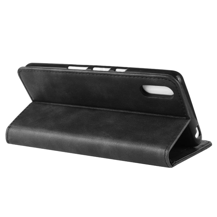 適用於索尼Sony Xperia L3 磁扣復古紋左右翻蓋皮套 帶支架&卡槽&相框