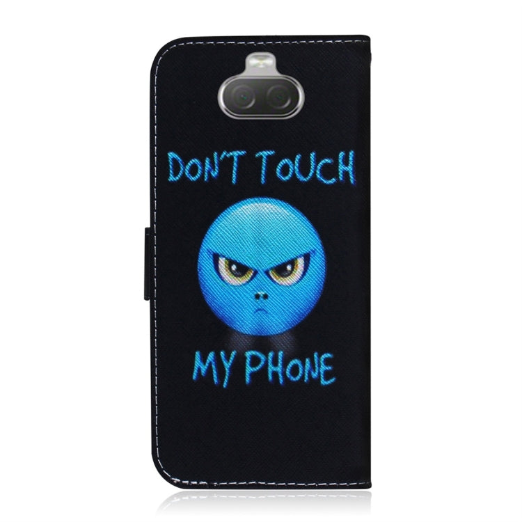 適用於索尼 Xperia 10 憤怒圖案 彩繪左右開皮套，帶支架&卡槽&錢包