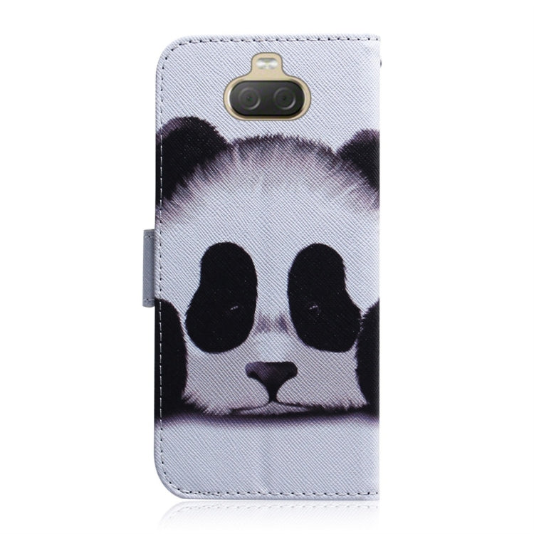 適用於索尼 Xperia 10 Plus 熊貓圖案 彩繪左右開皮套，帶支架&卡槽&錢包