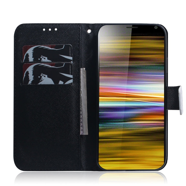 適用於索尼 Xperia 10 Plus 熊貓圖案 彩繪左右開皮套，帶支架&卡槽&錢包