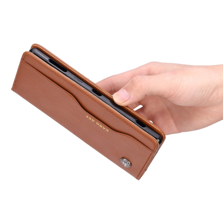 適用於索尼 Xperia XZ3 揉皮紋左右翻蓋手機皮套 帶相框&支架&卡槽&錢包