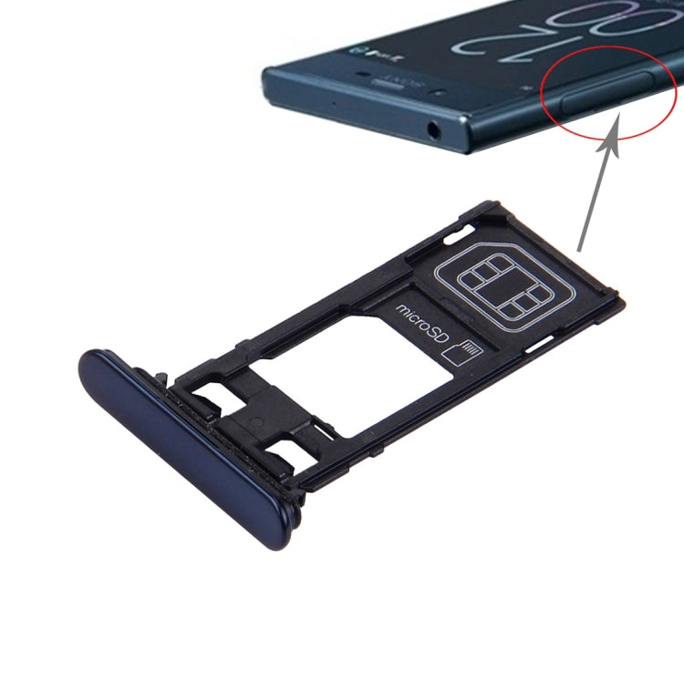 適用於索尼 Xperia XZ 單卡 SIM + SD卡卡托 , For Xperia XZ Single SIM Black, For XZ Single SIM
