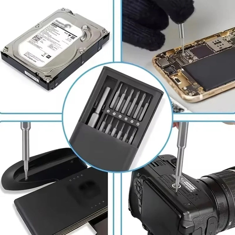 25 in 1 Screwdriver Set Magnetic Repair Tools, Plastic Handle