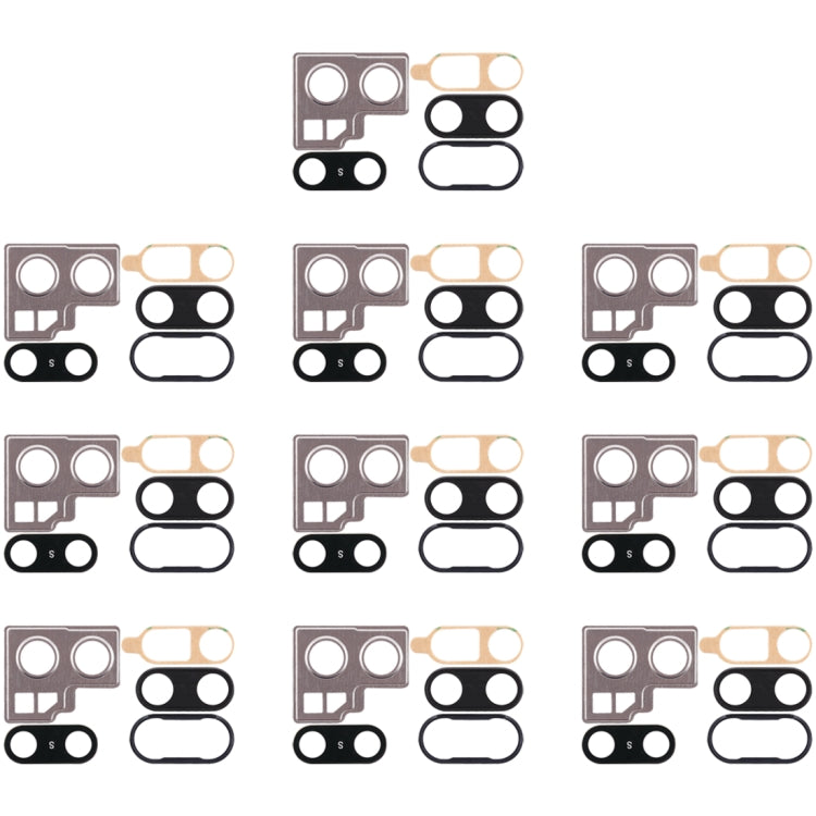 10個一賣 適用於華為 P20 後置攝像頭框帶鏡片&貼紙