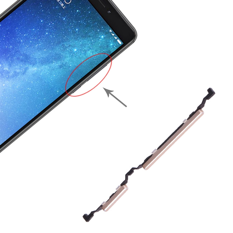 適用於小米 Max 2 開機音量鍵/側鍵 , For Xiaomi Max 2