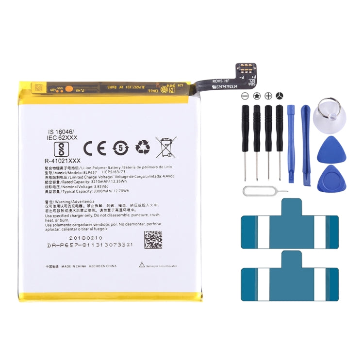 適用於OnePlus 6 3210mAh 鋰離子聚合物電池 BLP657