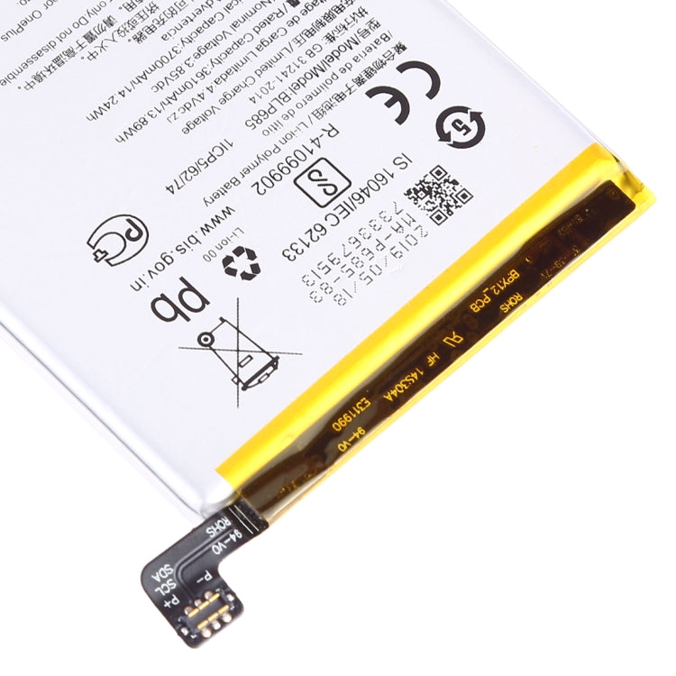 適用於OnePlus 6T 3610mAh 鋰離子聚合物電池 BLP685