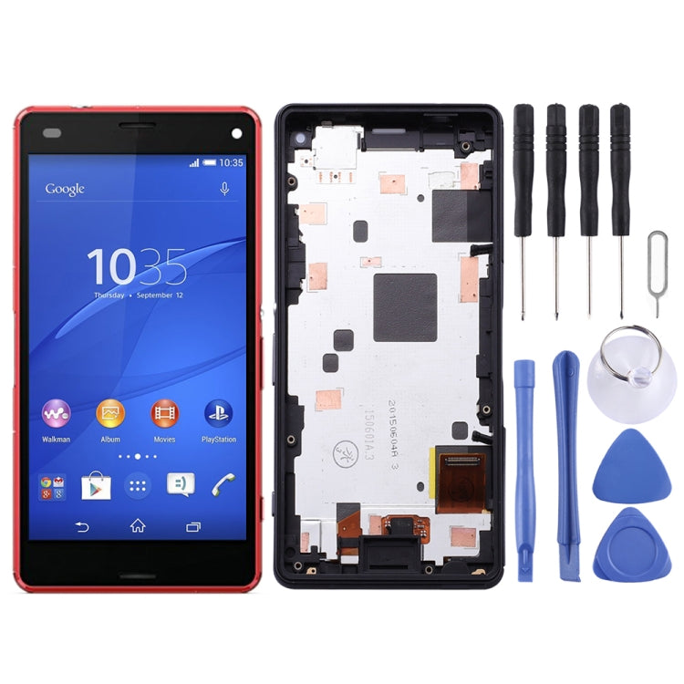 適用於索尼 Xperia Z3 Mini Compact OEM液晶觸摸總成帶框