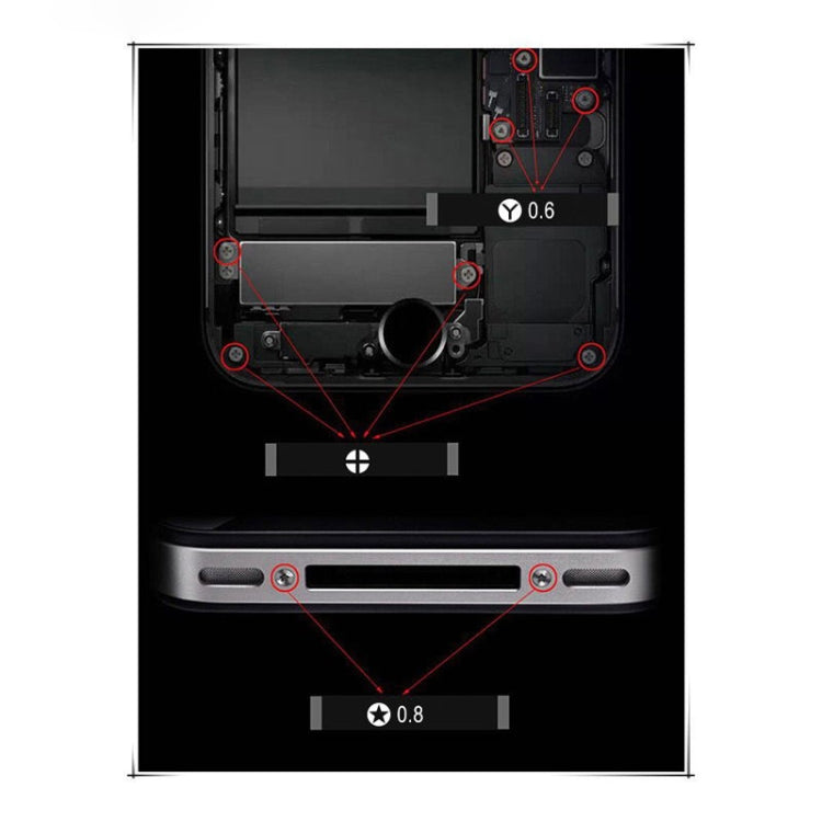 Kaisi T-222 9合1 精密螺絲刀專業維修工具用於手機平板電腦