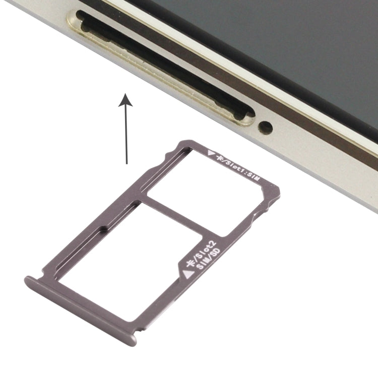 適用於華為Mate S Nano SIM卡+ Nano SIM / Micro SD卡 卡托