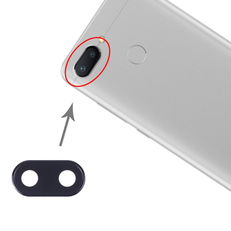 10個一賣 適用於 小米 Redmi 6 相圈 后攝像頭框帶鏡片