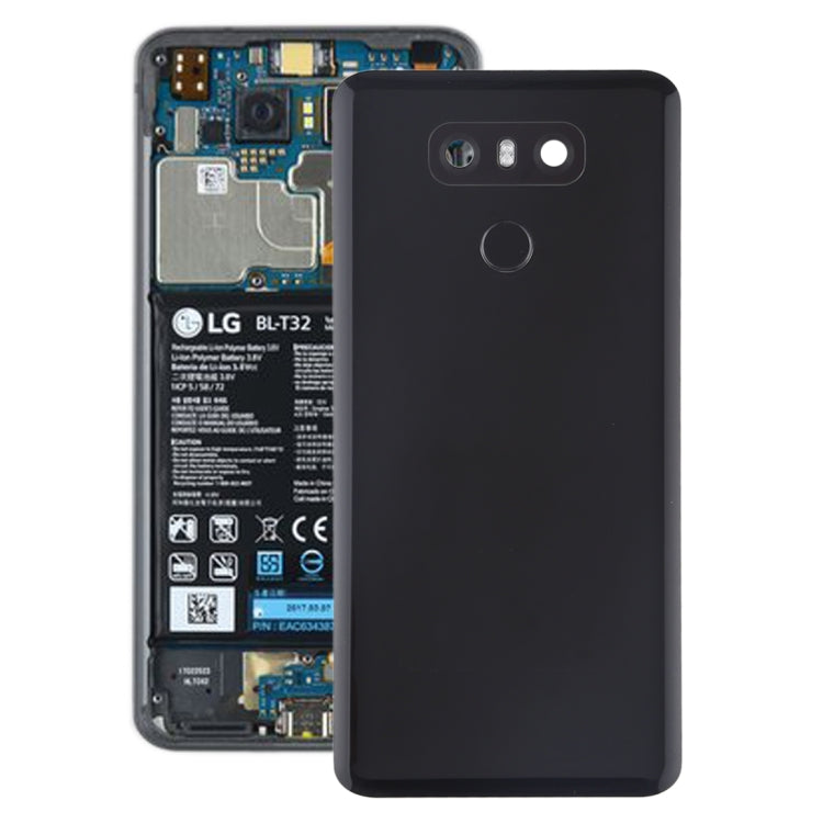 適用於 LG G6 / H870 / H870DS / H872 / LS993 / VS998 / US997 電池后蓋帶相圈和指紋