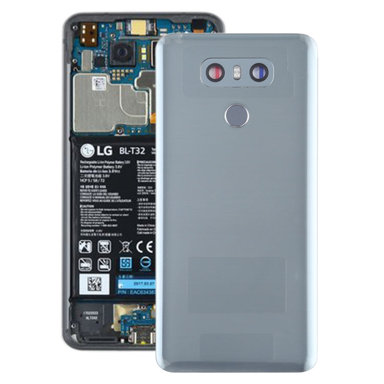 適用於 LG G6 / H870 / H870DS / H872 / LS993 / VS998 / US997 電池后蓋帶相圈和指紋