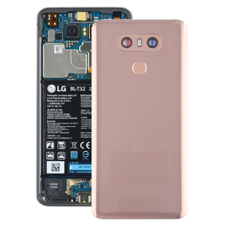 適用於 LG G6 / H870 / H870DS / H872 / LS993 / VS998 / US997 電池后蓋帶相圈和指紋
